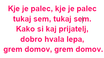 SKUPINA ROŽICE: PRSTNA IGRA